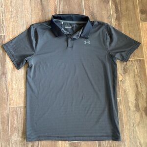 Under Armour Black Golf Polo Boys YXL